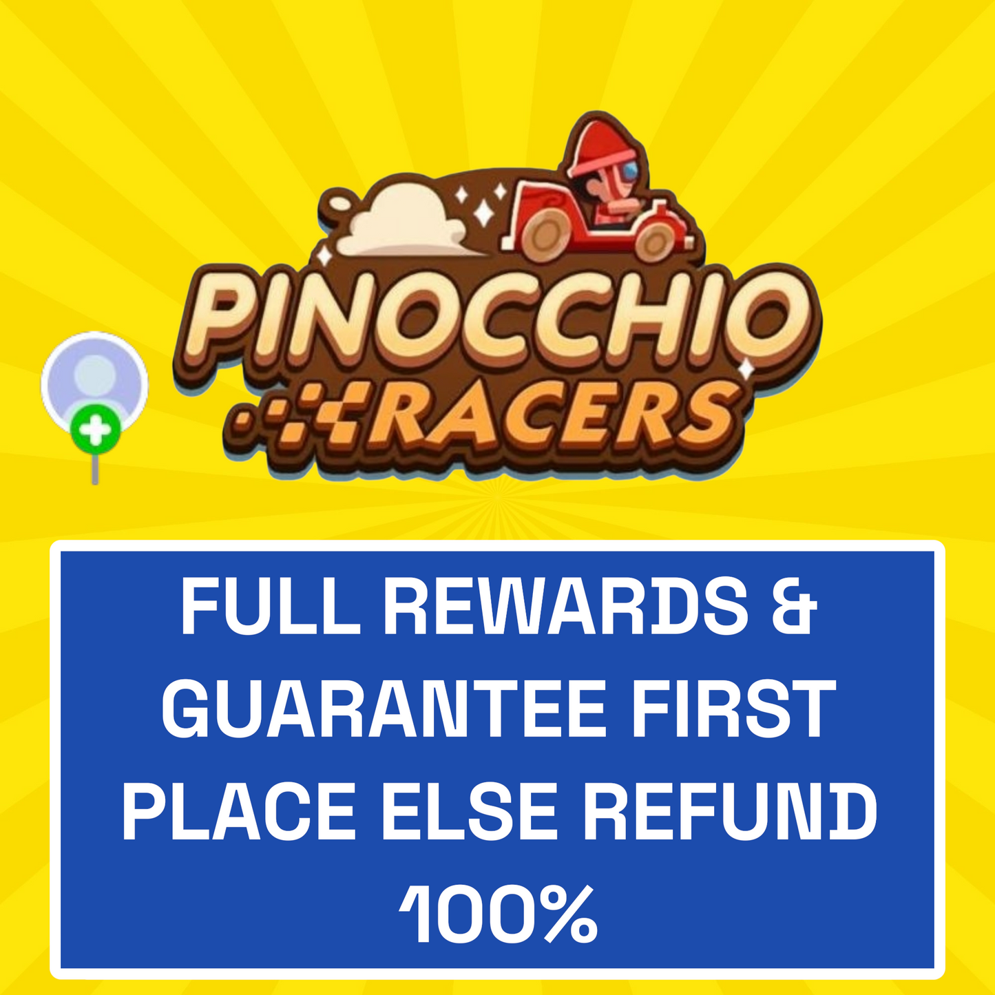 Pinocchio Racers Event - Full Rewards & Guaranteed First Place Else Refund 100%