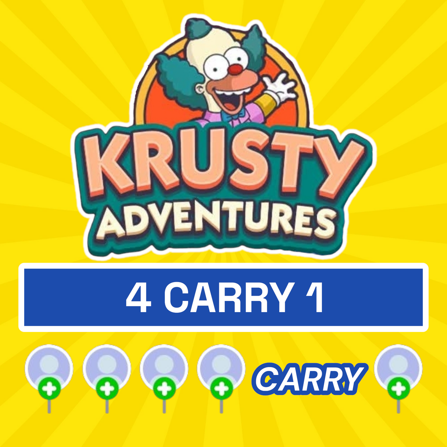Krusty Adventures (4 Carry 1)