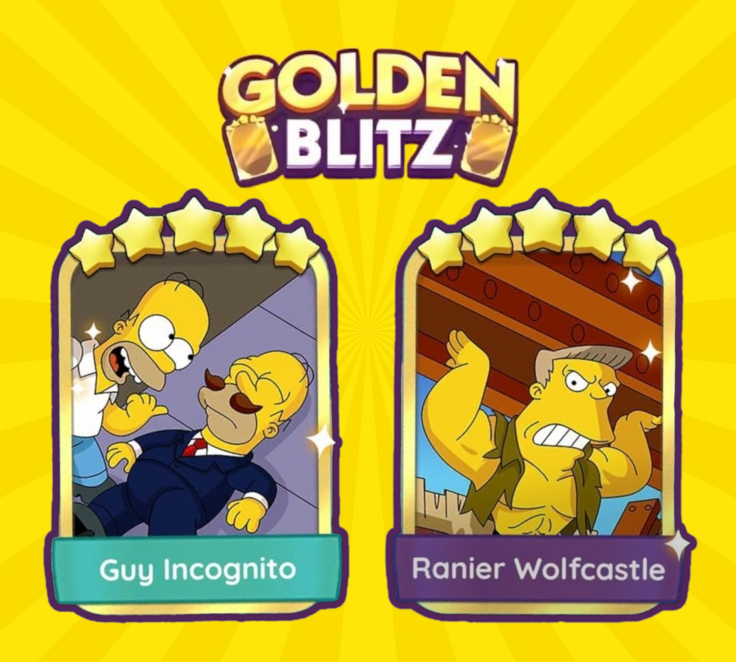 Golden Blitz Bundle - Guy Incognito and Ranier Wolfcastle