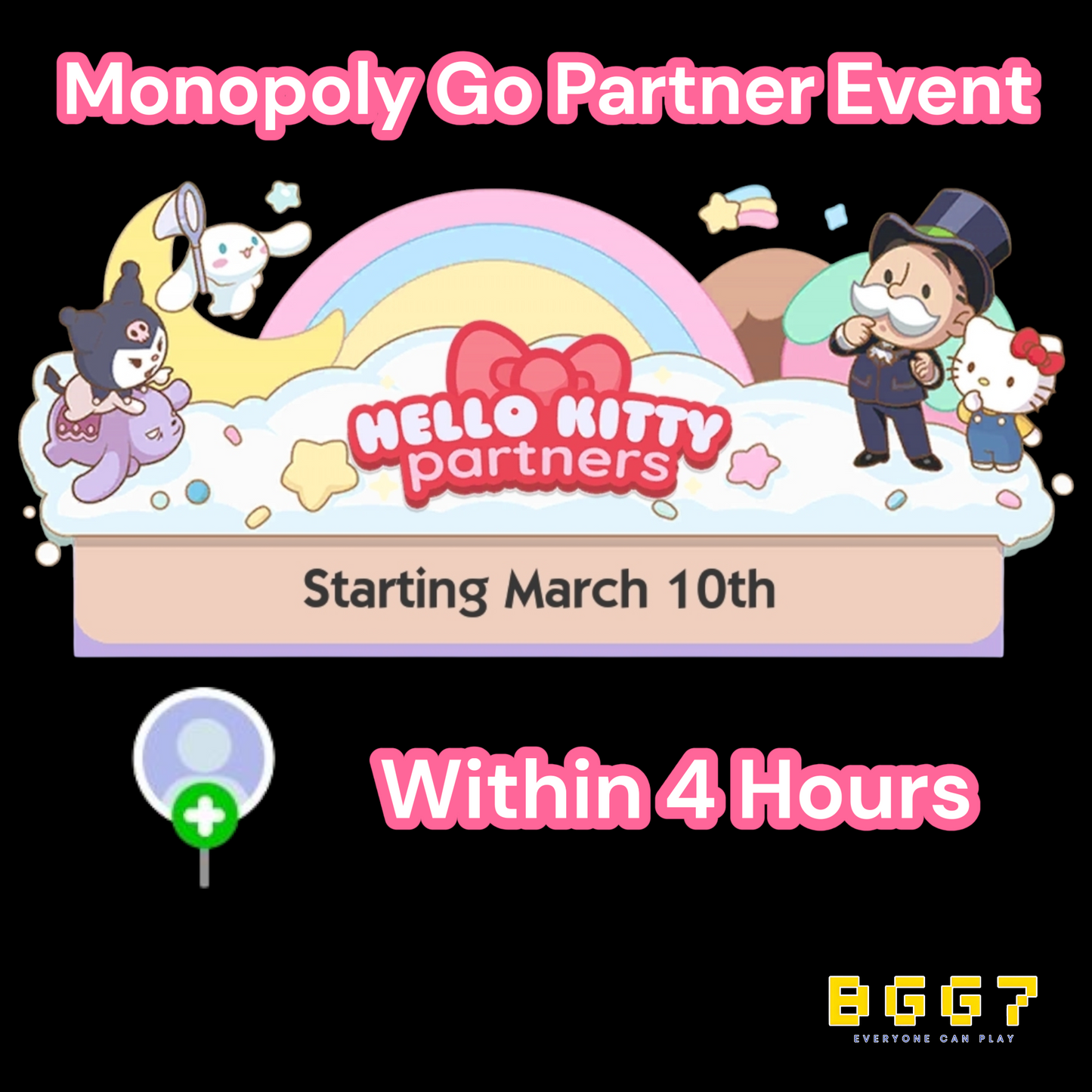 Hello Kitty Partners Event Slot x 1 (Done Within 4 Hours)
